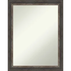 Amanti Art Bark Rustic Char Narrow Non-Beveled Bathroom Wall Mirror -Safavieh Outlet Store GUEST 2fea7e65 5385 4557 a341 9cc4e5b29994