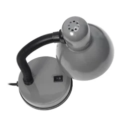 14.25" Traditional Fundamental Metal Desk Task Lamp And Bowl Shaped Shade With Flexi Gooseneck Gray - Creekwood Home -Safavieh Outlet Store GUEST 30737a20 51ef 41f5 8002 631da44a7d10