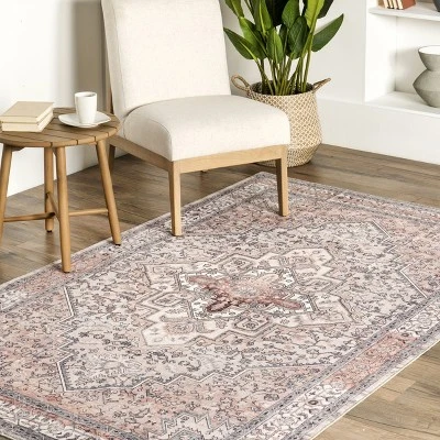 NuLOOM Lorrie Medallion Machine Washable Area Rug 8 NuLOOM Lorrie Medallion Machine Washable Area Rug - Image 8
