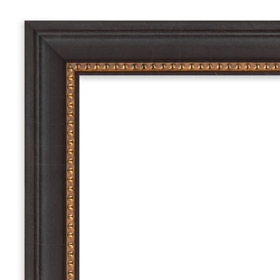 23" X 23" Beveled Ashton Black Wood Wall Mirror - Amanti Art 2 23" X 23" Beveled Ashton Black Wood Wall Mirror - Amanti Art - Image 2