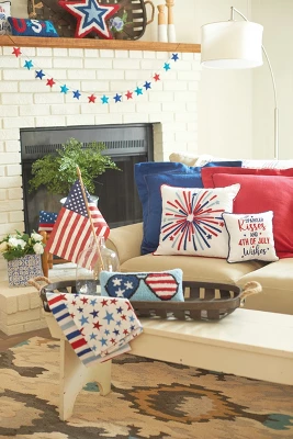 C&F Home Solid Navy Flange July 4th Throw Pillow 3 C&F Home Solid Navy Flange July 4th Throw Pillow - Image 3