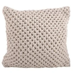 20"x20" Oversize Knitted Design Square Throw Pillow - Saro Lifestyle -Safavieh Outlet Store GUEST 34f40d98 981f 43c1 b4d6 94793f1865f8