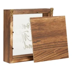 Juvale Wood Cursive Honeymoon Fund Box Wedding Gifts, Wall Mounted Shadow Piggy Bank, Newly Wed Rustic Home Decoration, Vacation Supplies, 7 X 7 In -Safavieh Outlet Store GUEST 36584f33 bb39 4406 b94a 850adf3efc47