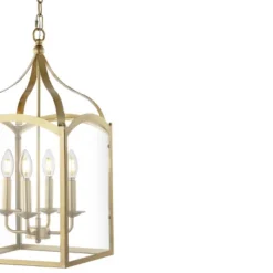 11" LED 4-light Ruth Classic Lantern Metal/Glass Pendant Antique Gold - JONATHAN Y -Safavieh Outlet Store GUEST 36f2346b 3379 430b ac22 5c32d81204d5