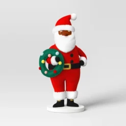 22" Fabric Santa Sculpture Holding Wreath - Wondershop™ Red/White -Safavieh Outlet Store GUEST 37597653 35cb 4d75 aed0 b085fa7c2499