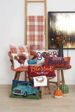 C&F Home Pumpkin Truck Hooked Pillow -Safavieh Outlet Store GUEST 37dfcbd7 dbb4 4b01 8d90 d71a29d58d0b