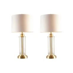Set Of 2 Clarity Glass Table Lamp Gold - 510 Design -Safavieh Outlet Store GUEST 386bbb7e ebbe 412b b20f 40f3dcbba067