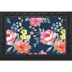 Watercolor Floral Spring Doormat Indoor Outdoor 30" X 18" Briarwood Lane