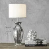 NuLOOM Gardner 22" Iron Table Lamp Lighting - Nickel 22" H X 10" W X 10" D