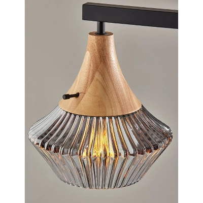 Elsie Natural Wood Table Lamp Black - Adesso 2 Elsie Natural Wood Table Lamp Black - Adesso - Image 2