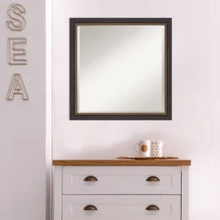 23" X 23" Beveled Ashton Black Wood Wall Mirror - Amanti Art 12 23" X 23" Beveled Ashton Black Wood Wall Mirror - Amanti Art -Safavieh Outlet Store GUEST 3fac1d5d 9d89 42d6 8973 f9220bb02fed