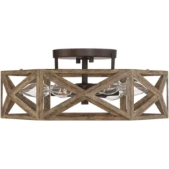 Possini Euro Design Moorcroft Modern Farmhouse Ceiling Light Semi Flush Mount Fixture 14 1/2" Wide Dark Wood Bronze 6-Light Hexagon Frame For Bedroom 10 Possini Euro Design Moorcroft Modern Farmhouse Ceiling Light Semi Flush Mount Fixture 14 1/2" Wide Dark Wood Bronze 6-Light Hexagon Frame For Bedroom -Safavieh Outlet Store GUEST 3fcfecec 6bc4 4202 84b2 34ef0f2bbf99