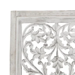 Mango Wood Floral Handmade Intricately Carved Arabesque Wall Decor - Olivia & May -Safavieh Outlet Store GUEST 40416b96 ebe6 4c23 a2d3 9761e4f218ea