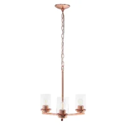 3-Light 15" Classic Contemporary Clear Glass/Metal Hanging Pendant Chandelier - Lalia Home -Safavieh Outlet Store GUEST 404b0b7d 230d 487a b696 5b2dad62debd