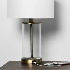 Fillable Accent With USB Table Lamp Brass - Threshold -Safavieh Outlet Store GUEST 4230aee3 786a 4bde a46a 8ba460f4ad48