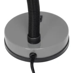 14.25" Traditional Fundamental Metal Desk Task Lamp And Bowl Shaped Shade With Flexi Gooseneck Gray - Creekwood Home -Safavieh Outlet Store GUEST 4253e476 61b5 4b14 b556 1df37a1f8270