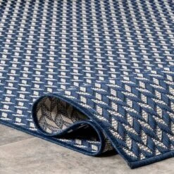 8'x10' Camryn Abstract Herringbone Indoor And Outdoor Area Rug Navy - NuLOOM -Safavieh Outlet Store GUEST 445d0f64 3ab6 4206 9439 895401524ce4