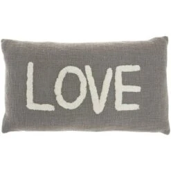 12"x21" Oversize Life Styles 'Love' Tufted Lumbar Throw Pillow - Mina Victory -Safavieh Outlet Store GUEST 446cf04f 2bb2 4670 9d5b cb2d9c8eb559