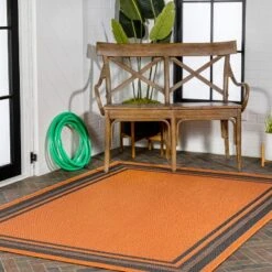 James Modern Border Stripe Indoor/Outdoor Area Rug - JONATHAN Y -Safavieh Outlet Store GUEST 4578d179 b7b9 460a adda e4ba0b1fe94f