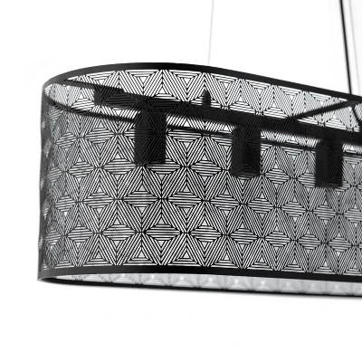 30" 4-Light Gianna Chandelier Black - River Of Goods 10 30" 4-Light Gianna Chandelier Black - River Of Goods - Image 10
