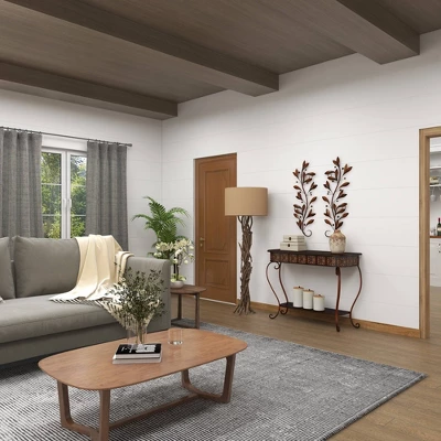 Metal Leaf Wall Decor Set Of 2 Brown - Olivia & May 1 Metal Leaf Wall Decor Set Of 2 Brown - Olivia & May