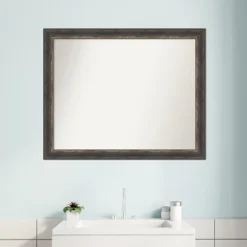 Amanti Art Bark Rustic Char Narrow Non-Beveled Bathroom Wall Mirror -Safavieh Outlet Store GUEST 46d1bdf7 c5ba 4afc b40b 8eca66fa9107
