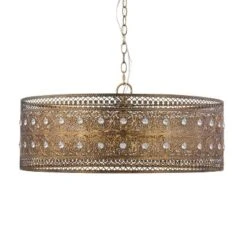 23.5" 3-Light Bryar Chandelier Brass/Crystal - River Of Goods -Safavieh Outlet Store GUEST 47e8ea38 748e 4496 8ba9 60e98ab9cf78