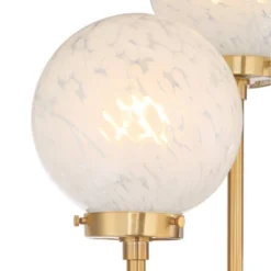 Possini Euro Design Mid Century Modern Glam Style Floor Lamp 4-Light LED 68.5" Tall Warm Gold Glass Globe Shade For Living Room House Uplight -Safavieh Outlet Store GUEST 4943709e d125 446d 819c 68c1ce2db93f