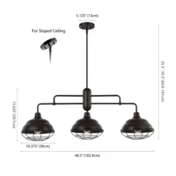 Light Levi Industrial Farmhouse Iron Linear LED Pendant Oil Rubbed Bronze - JONATHAN Y -Safavieh Outlet Store GUEST 494d1004 32b6 4b79 819c 76d0b26a6719