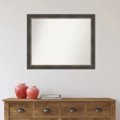 Amanti Art Bark Rustic Char Narrow Non-Beveled Bathroom Wall Mirror -Safavieh Outlet Store GUEST 49ee294d 307b 444b 8477 641bb5a5e97a