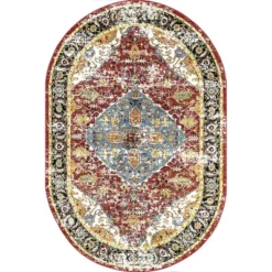NuLOOM Indoor/Outdoor Transitional Medallion Muriel Patio Area Rug -Safavieh Outlet Store GUEST 4a21a8c5 4bb2 45d9 be7f 65c6b7b8b616