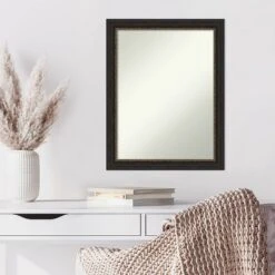 22" X 28" Non-Beveled Accent Bronze Narrow Wall Mirror - Amanti Art 11 22" X 28" Non-Beveled Accent Bronze Narrow Wall Mirror - Amanti Art -Safavieh Outlet Store GUEST 4bd25172 0310 40c5 9258 7a67e3f745f2
