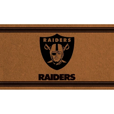 Evergreen Las Vegas Raiders Logo Turf Mat, Brown- 28 X 16 Inches Indoor Outdoor Doormat 1 Evergreen Las Vegas Raiders Logo Turf Mat, Brown- 28 X 16 Inches Indoor Outdoor Doormat
