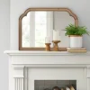 36" X 26" French Country Mantle Wood Mirror Natural - Threshold™