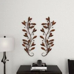 Metal Leaf Wall Decor Set Of 2 Brown - Olivia & May 18 Metal Leaf Wall Decor Set Of 2 Brown - Olivia & May -Safavieh Outlet Store GUEST 4f36c37a 1b03 427e 9656 1b07456da71f