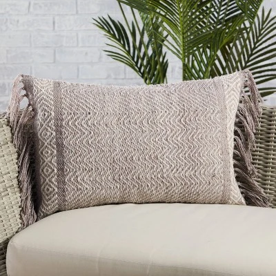 16"x24" Oversized Indoor & Outdoor Vibe By Iker Chevron Lumbar Throw Pillow Cover - Jaipur Living 3 16"x24" Oversized Indoor & Outdoor Vibe By Iker Chevron Lumbar Throw Pillow Cover - Jaipur Living - Image 3
