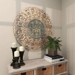Metal Floral Wall Decor With Embossed Details Gold - Olivia & May -Safavieh Outlet Store GUEST 5060b969 76c9 4f12 b6e8 32dba4e2ab46
