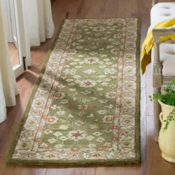 2'3"x8' Floral Tufted Runner Rug Moss Green/Ivory - Safavieh -Safavieh Outlet Store GUEST 5443471b e743 4f84 9ad0 84e14fe41c4d