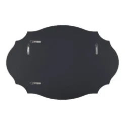 24" X 36" Leanna Scalloped Oval Decorative Wall Mirror Gold - Kate & Laurel All Things Decor -Safavieh Outlet Store GUEST 55d442cb 863d 4003 8e66 06a707fcf1bd