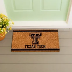 Evergreen Texas Tech University Logo Turf Mat, Brown- 28 X 16 Inches Indoor Outdoor Doormat -Safavieh Outlet Store GUEST 57e21064 ca39 4a0b adcf 6663ec2b3c30