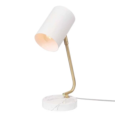 15" Novogratz X Globe Athena White Desk Lamp - Globe Electric 7 15" Novogratz X Globe Athena White Desk Lamp - Globe Electric - Image 7