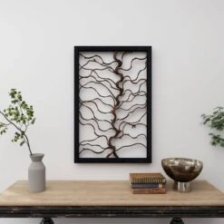 Wood Tree Branch Wall Decor With Black Frame Brown - Olivia & May -Safavieh Outlet Store GUEST 5c31f42e 7374 4742 b195 6afcc404ef7d