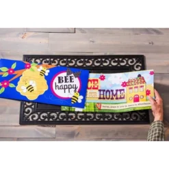 Evergreen Indoor Outdoor Doormat Bundle Set Of 5 - Frame And 4 Welcome Seasonal Inserts Halloween Christmas Thanksgiving Bless This Home -Safavieh Outlet Store GUEST 5c47f46b af86 4168 9eda 699f12b6671f