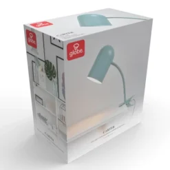 15" Carter Clip-Arm Desk Lamp With Adjustable Gooseneck Matte Teal - Globe Electric -Safavieh Outlet Store GUEST 5c7b80ff c403 4a51 9939 4648bd6e2b67