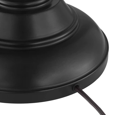 Franklin Iron Works Annie Rustic Floor Lamp With Black Riser 67 1/2" Tall Bronze Iron Scroll Cream Hardback Drum Shade For Living Room Bedroom Office 5 Franklin Iron Works Annie Rustic Floor Lamp With Black Riser 67 1/2" Tall Bronze Iron Scroll Cream Hardback Drum Shade For Living Room Bedroom Office - Image 5