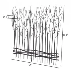 LuxenHome Rustic Black Metal Abstract Field Of Trees Wall Art Decor -Safavieh Outlet Store GUEST 5d608c24 53a3 4ee5 90bd e9759db9d5e7