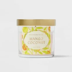 Glass Jar Mango Coconut Candle - Opalhouse™ -Safavieh Outlet Store GUEST 5fde4c7c e49f 4dd8 9155 a3e0346ab1da