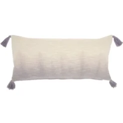 14"x30" Life Styles Ombre Lumbar Throw Pillow With Tassels - Mina Victory 14 14"x30" Life Styles Ombre Lumbar Throw Pillow With Tassels - Mina Victory -Safavieh Outlet Store GUEST 613c1992 4617 403e 9415 eead3f18d8bb