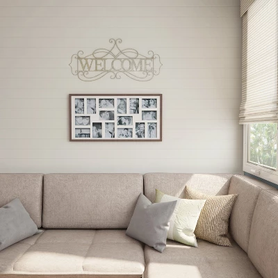 Metal Cutout- Welcome Decorative Wall Sign-3D Word Art Home Accent Decor-Perfect For Modern Rustic Or Vintage Farmhouse Style By Hastings Home 4 Metal Cutout- Welcome Decorative Wall Sign-3D Word Art Home Accent Decor-Perfect For Modern Rustic Or Vintage Farmhouse Style By Hastings Home - Image 4