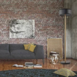 Globe Electric 2 Light Metallic Dark Gray Floor Lamp - Novogratz X Globe -Safavieh Outlet Store GUEST 6256b197 9f6d 468c b66a d3a24687a482